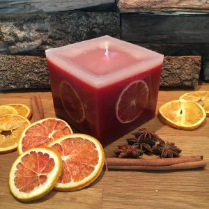 Orangenkerze